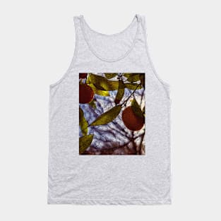 Pattern of Sunset between Orange Tree Tank Top